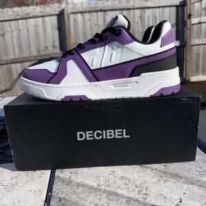 Men's Decibel Shoes Size 11 White Purple Black DBVOL4-WHTPURBLK, New In Box